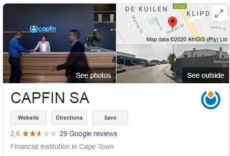 Capfin Google Profile